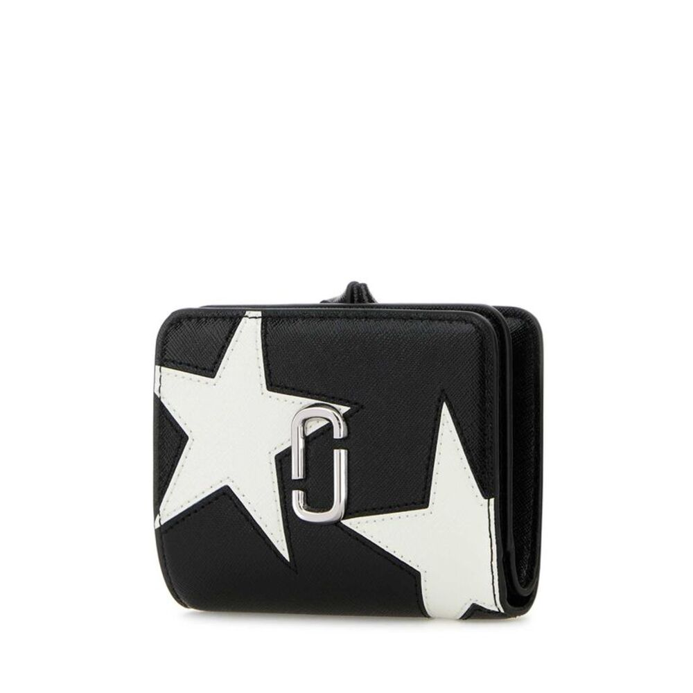 Marc Jacobs Women Black Leather Mini Compact Wallet - Picture 2 of 2